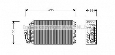 AVA QUALITY COOLING bwv001 -  Испаритель, кондиционер